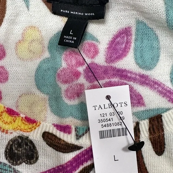 NWT Talbots Long Sleeve Sweater Size L - Picture 8 of 10